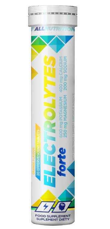 Electrolytes Forte, Orange - 20 effervescent tablets - Allnutrition