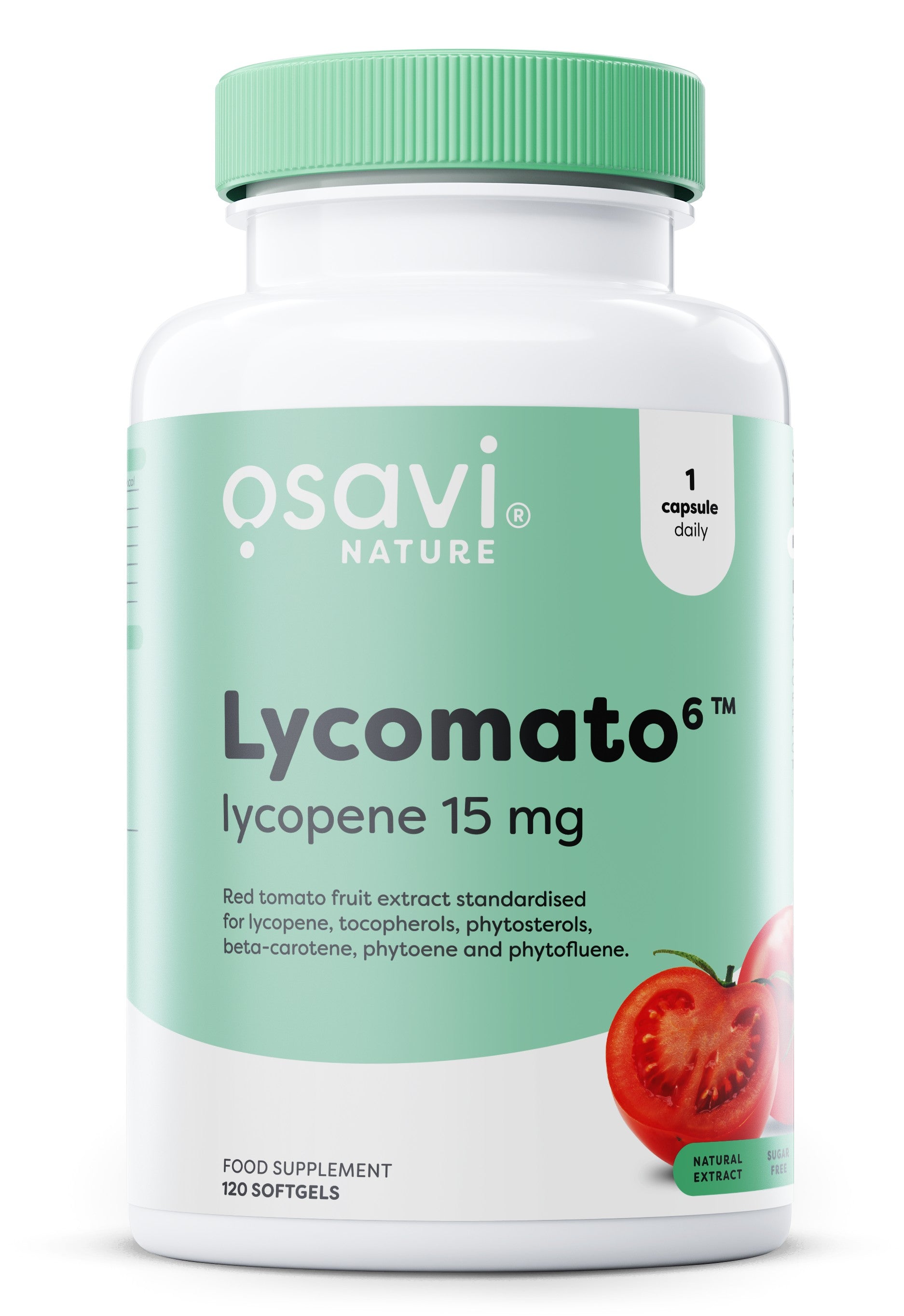 Lycomato Lycopene, 15 mg - 120 softgels - Osavi