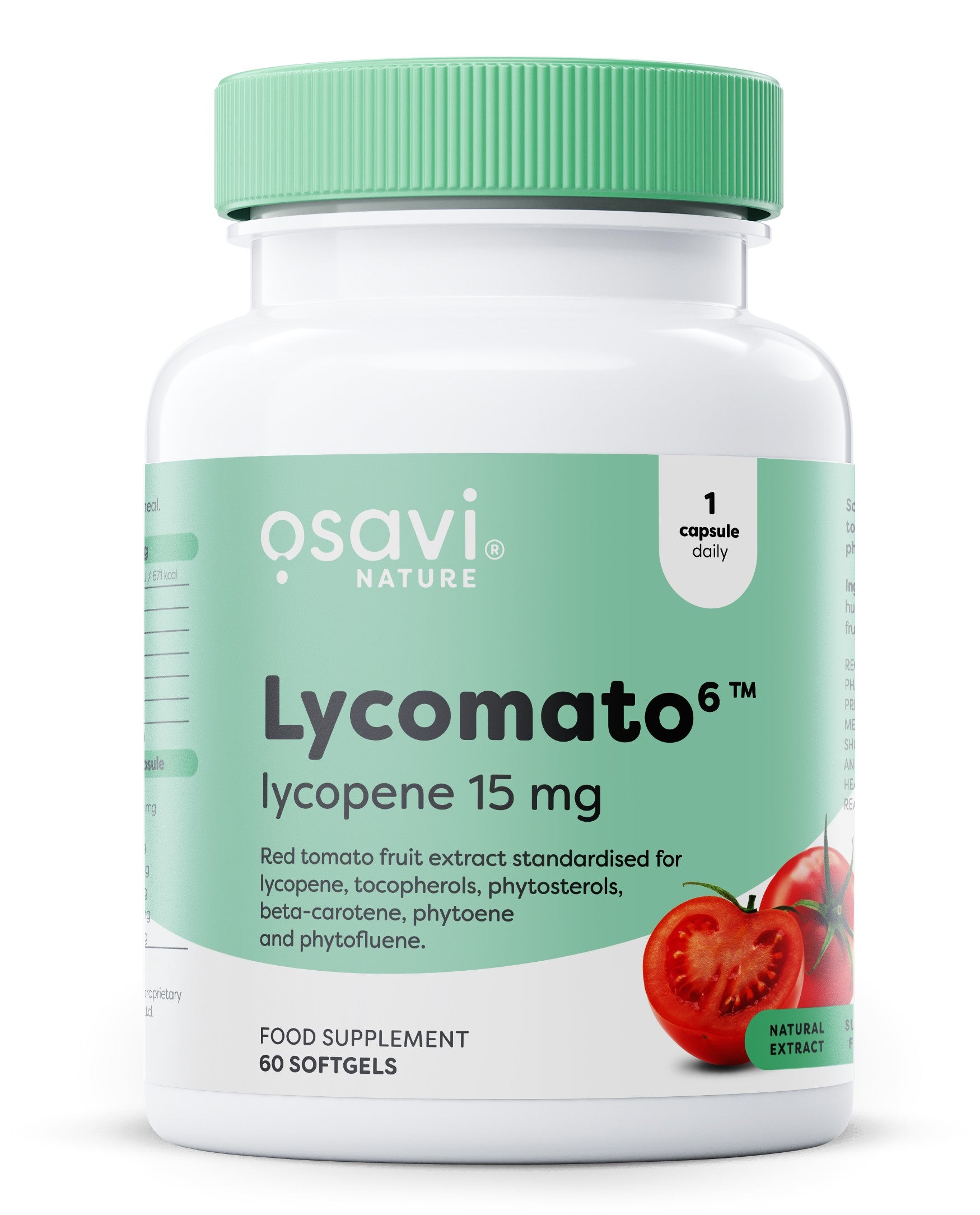 Lycomato Lycopene, 15 mg - 60 softgels - Osavi