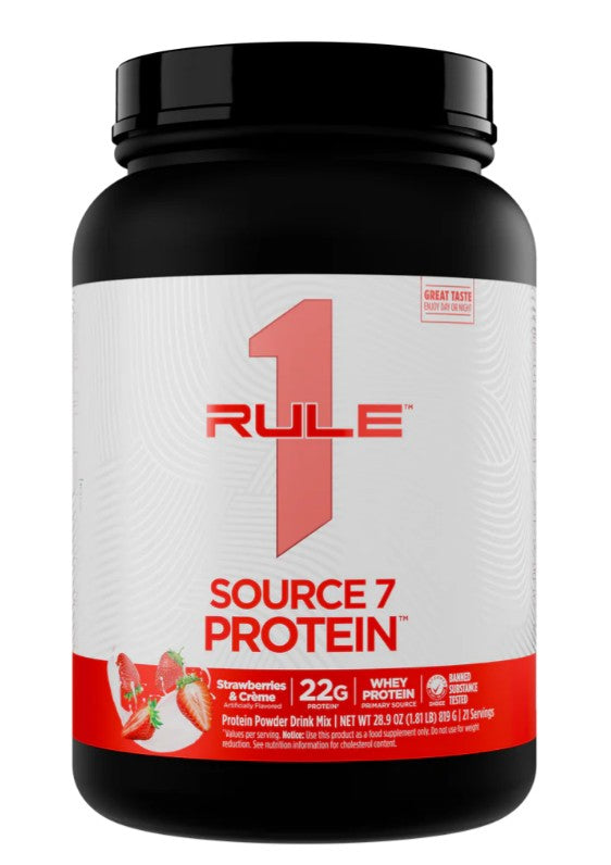 Source7 Protein, Strawberries & Creme - 819 grams - Rule One