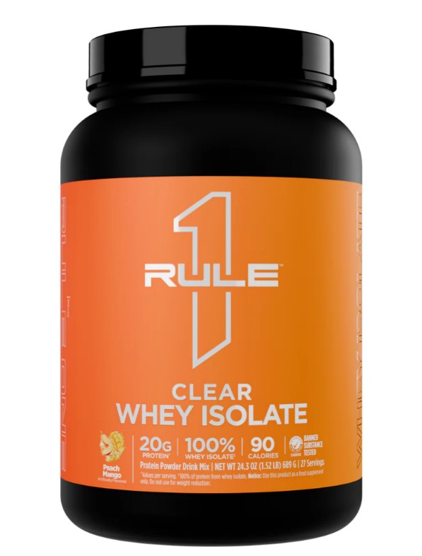 Clear Whey Isolate, Peach Mango - 689 grams - Rule One