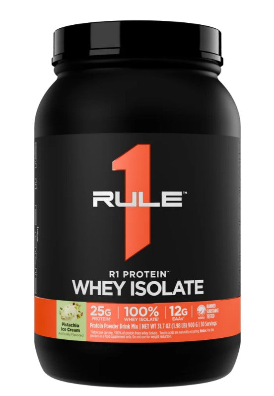 Whey Isolate, Pistachio Ice Cream - 900 grams - Rule One