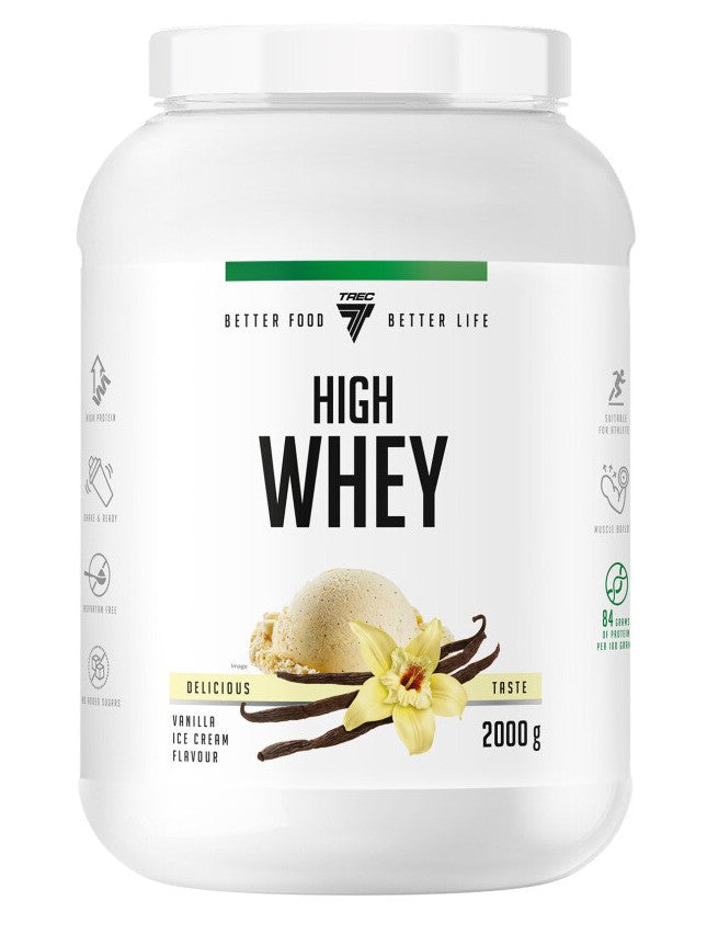 High Whey, Vanilla Ice Cream - 2000 grams - Trec Nutrition