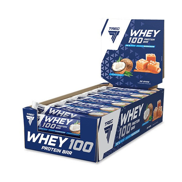Whey 100 Protein Bar, Coconut - 28 x 40g - Trec Nutrition