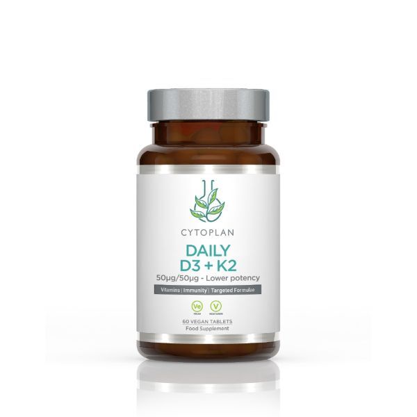 Daily D3 + K2 - 60 vegan tabs - Cytoplan