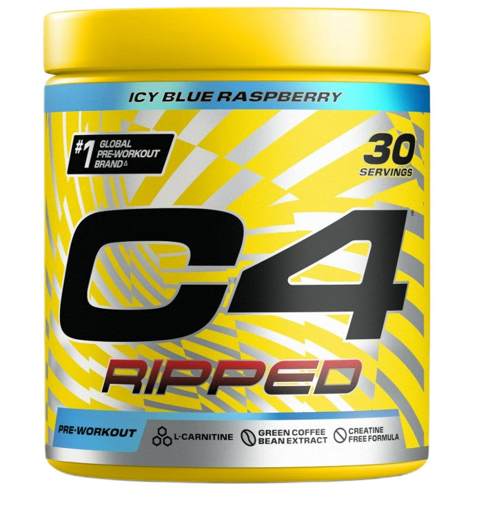 C4 Ripped, Icy Blue Raspberry - 189 grams - Cellucor