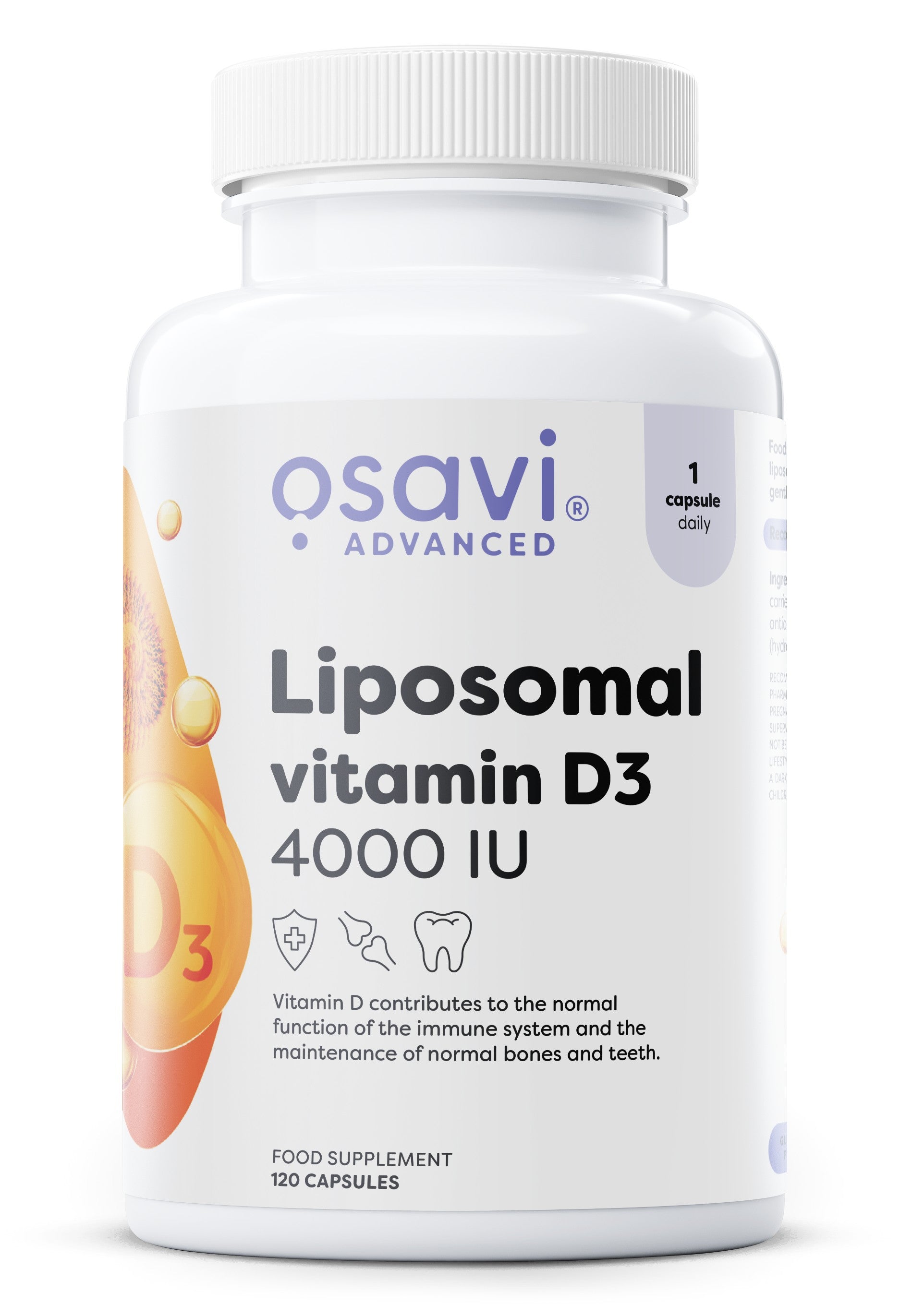 Liposomal Vitamin D3, 4000 IU - 120 caps - Osavi