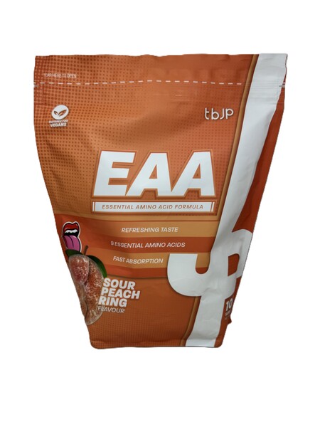 EAA, Sour Peach Rings - 1000 grams - Trained by JP