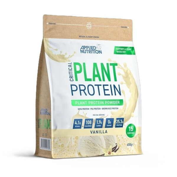 Critical Plant Protein, Vanilla - 450 grams - Applied Nutrition