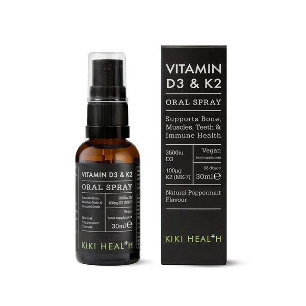 Vitamin D3 & K2 Oral Spray, Natural Peppermint - 30 ml. - KIKI Health