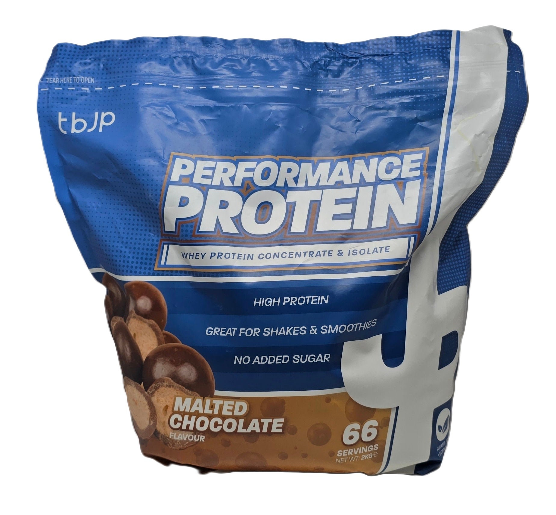Performance Protein, Malted Chocolate - 2000 grams - Trained by JP