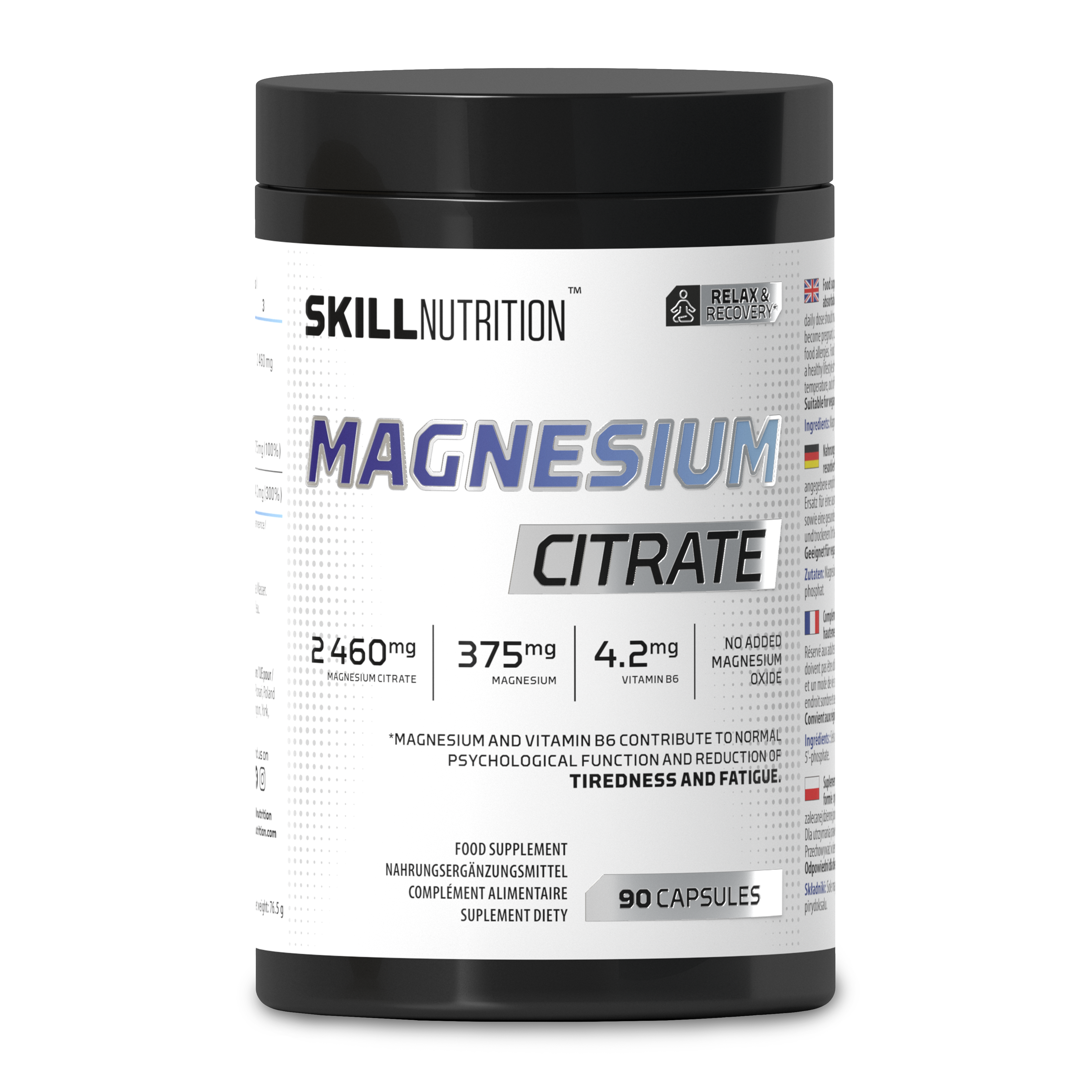Magnesium Citrate - 90 caps - Skill Nutrition