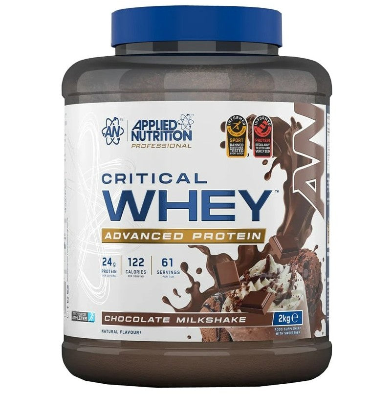Critical Whey, Chocolate Milkshake - 2000 grams - Applied Nutrition