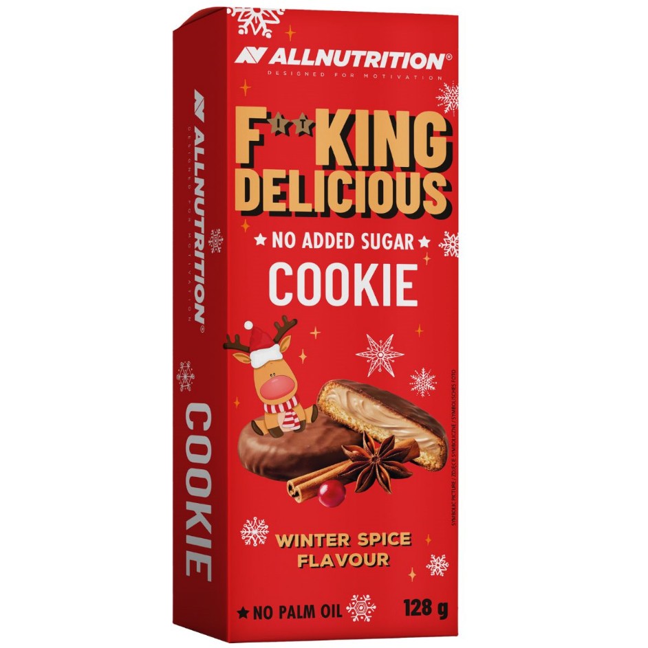 Fitking Delicious Cookie, Winter Spice - 128 grams - Allnutrition