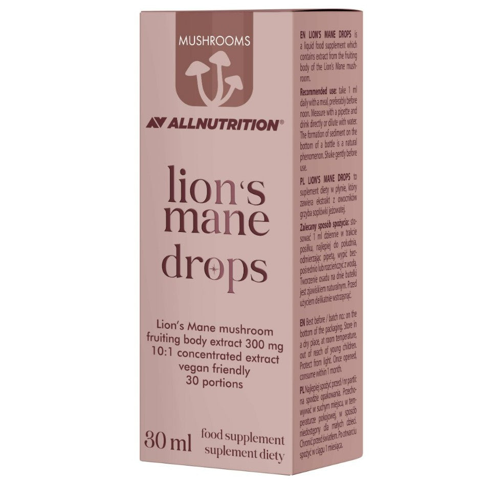 Mushrooms Lion's Mane Drops, 300mg - 30 ml. - Allnutrition