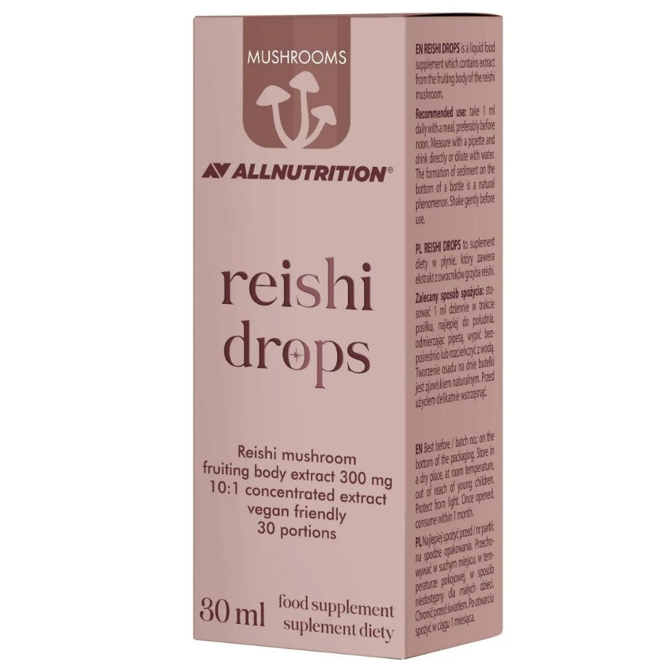 Mushrooms Reishi Drops, 300mg - 30 ml. - Allnutrition