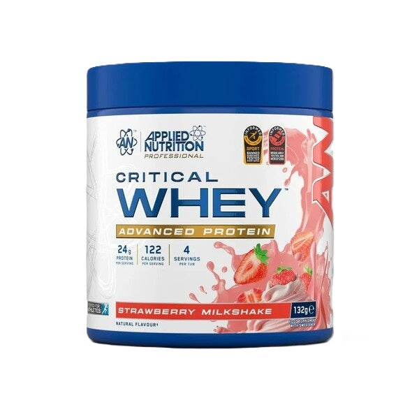 Critical Whey, Strawberry Milkshake - 132 grams (4 servings) - Applied Nutrition