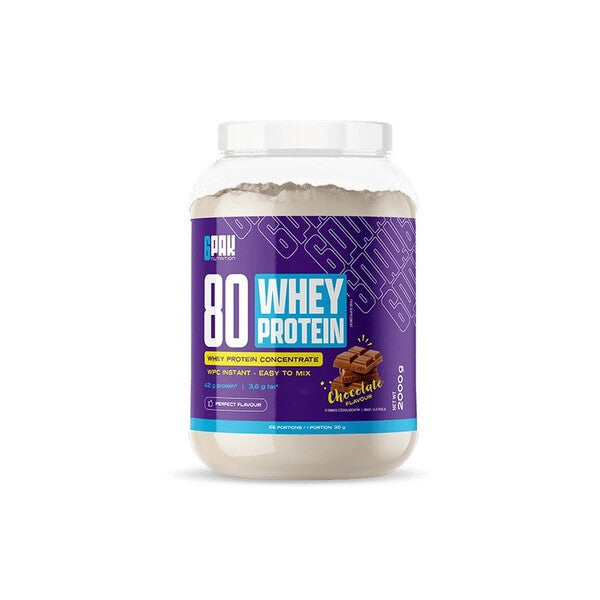 80 Whey Protein, Chocolate - 2000 grams - 6PAK