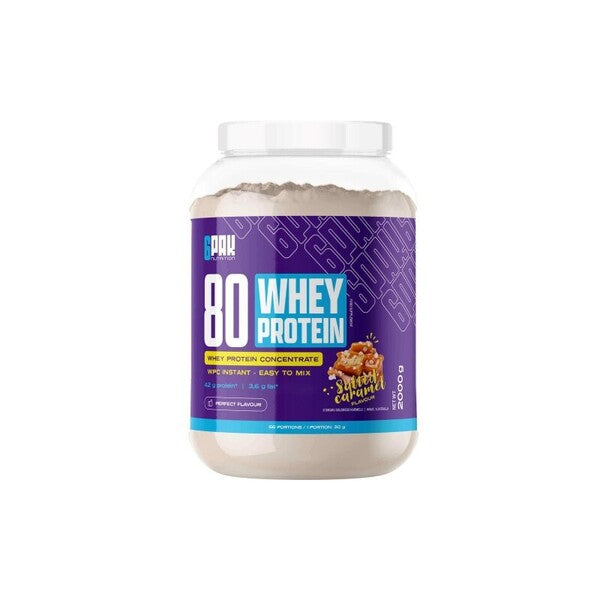 80 Whey Protein, Salted Caramel - 2000 grams - 6PAK