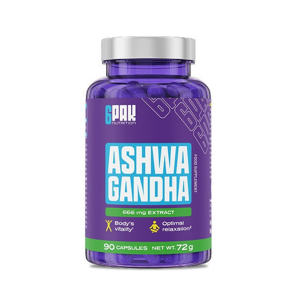 Ashwagandha, 666mg - 90 caps - 6PAK