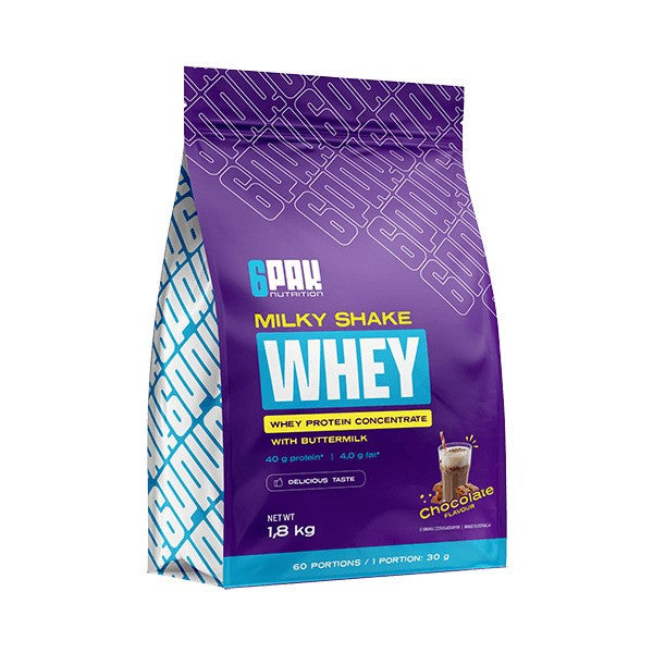 Milky Shake Whey, Chocolate - 1800 grams - 6PAK