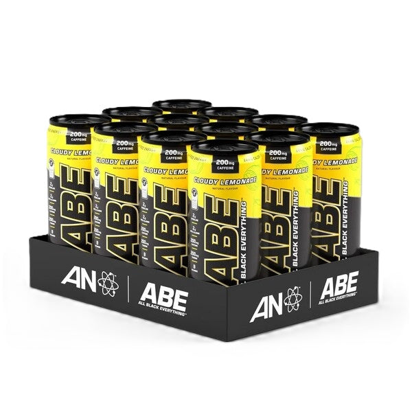 ABE Energy + Performance Cans, Cloudy Lemonade - 12 x 330 ml. - Applied Nutrition
