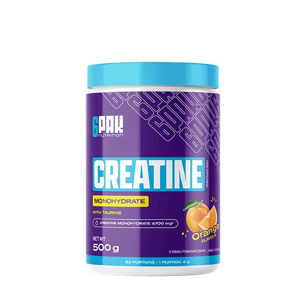 Creatine Monohydrate, Orange - 500 grams - 6PAK
