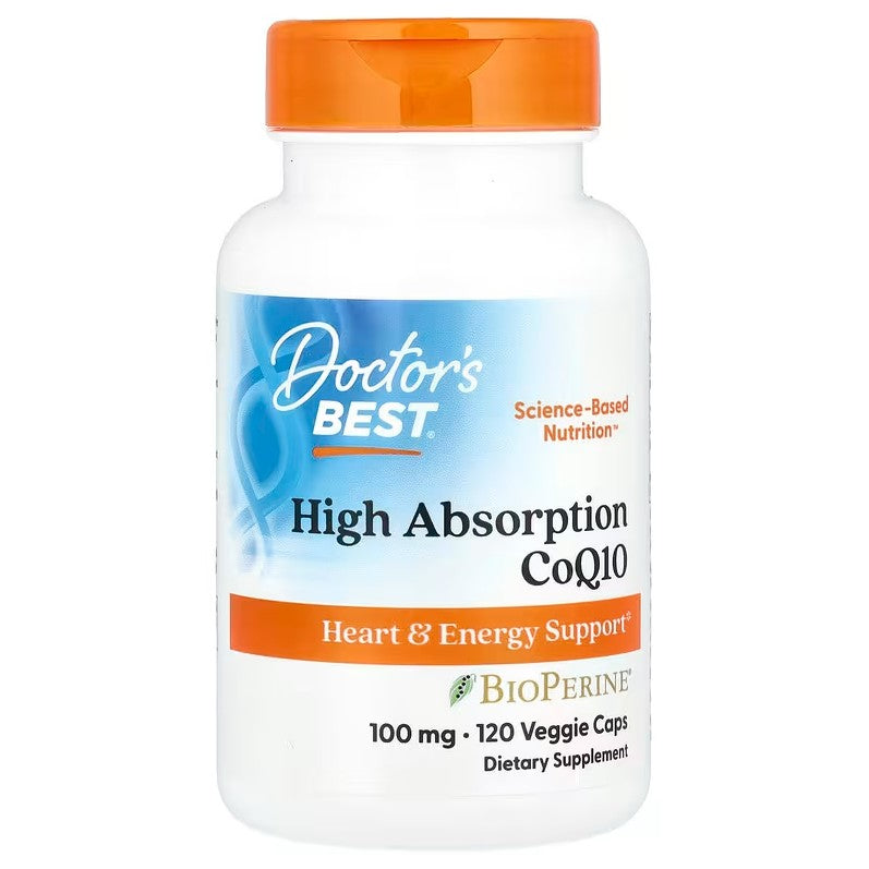 High Absorption CoQ10 with BioPerine, 100mg - 120 vcaps - Doctor's Best