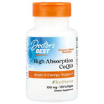 High Absorption CoQ10 with BioPerine, 100mg - 120 softgels - Doctor's Best