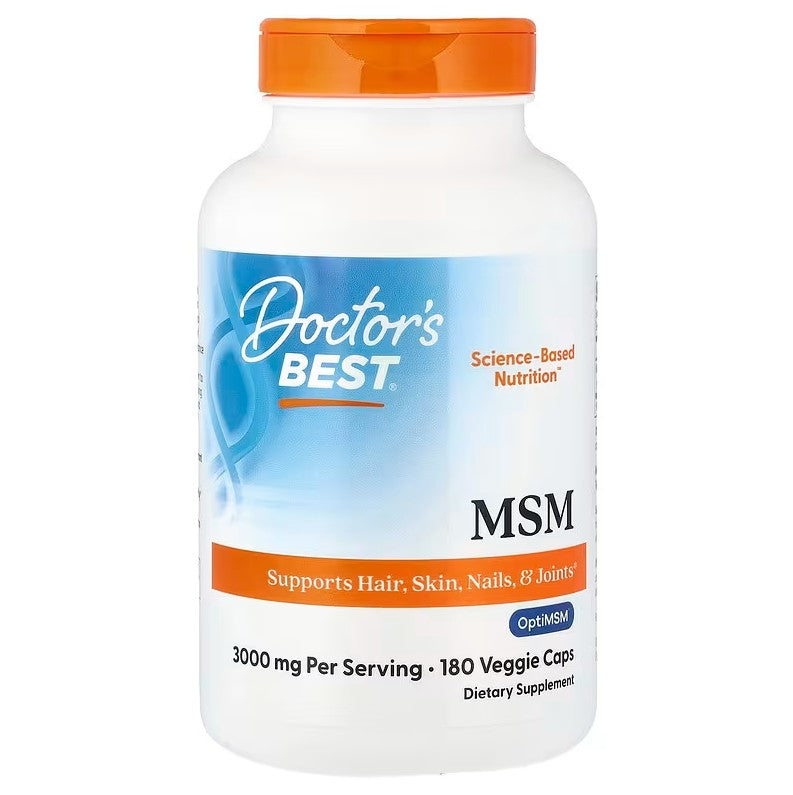 MSM with OptiMSM, 3000mg - 180 vcaps - Doctor's Best