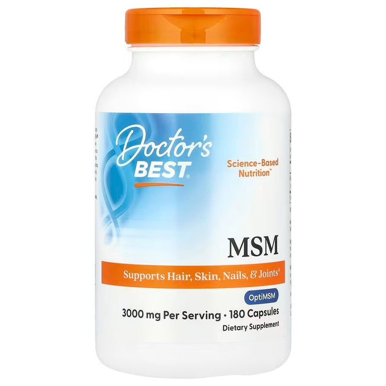 MSM with OptiMSM, 3000mg - 180 caps - Doctor's Best