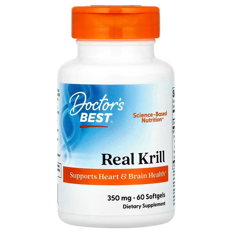 Real Krill, 350mg - 60 softgels - Doctor's Best