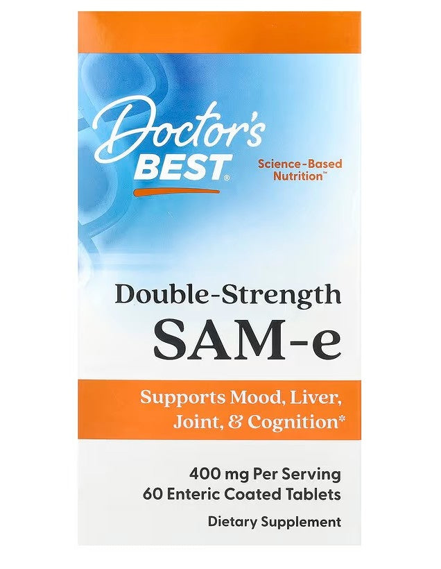 SAM-e, 400mg Double-Strength - 60 tablets - Doctor's Best
