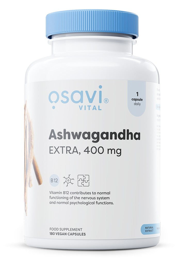 Ashwagandha Extra, 400mg - 180 vegan caps - Osavi