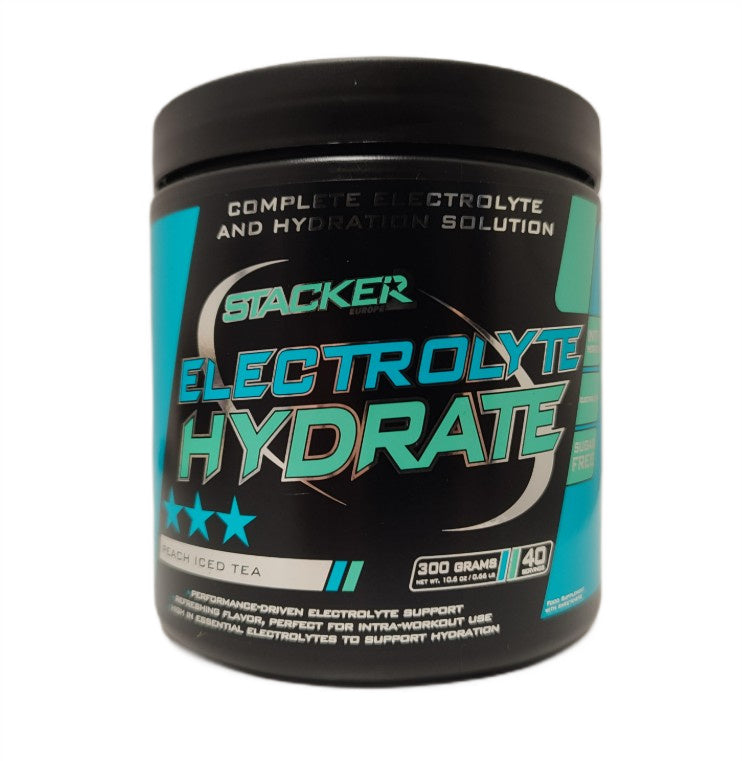Electrolyte Hydrate, Peach Iced Tea - 300 grams - Stacker2 Europe