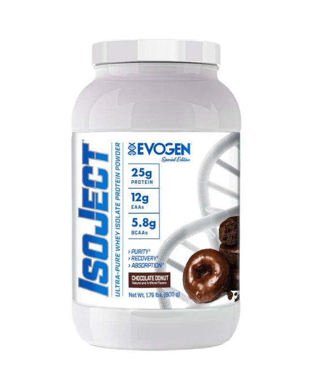 IsoJect, Chocolate Donut - 800 grams - Evogen