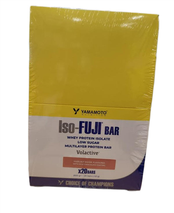Iso-FUJI Bar, Hazelnut Wafer - 20 x 40g - Yamamoto Nutrition