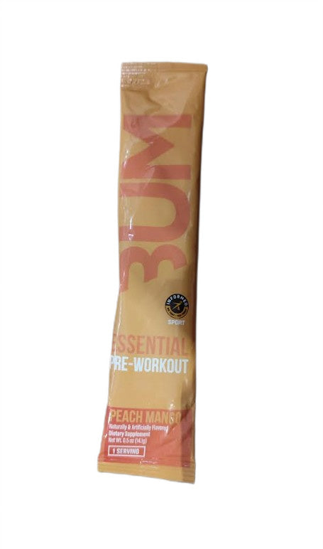 CBUM Essential Pre-Workout, Peach Mango - 14.1 grams (1 serving) - Raw Nutrition