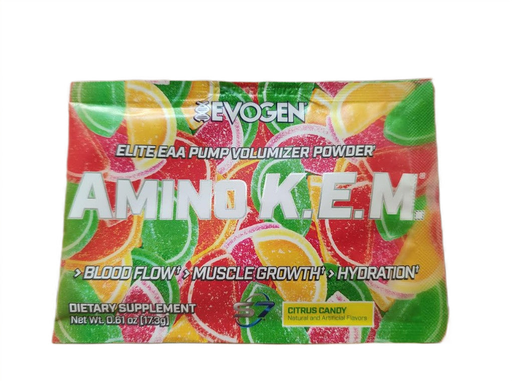 Amino K.E.M. EAA, Citrus Candy - 17.3 grams (1 serving) - Evogen