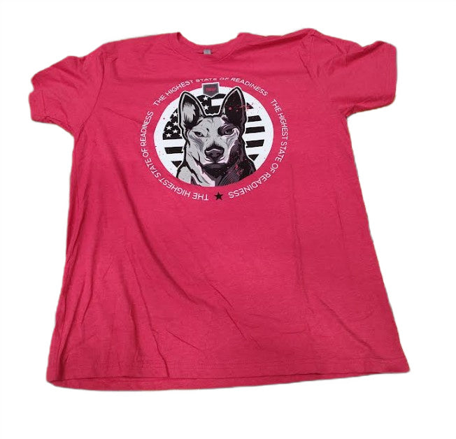 Redcon1 The Highest State Of Readiness K9 T-Shirt, Red - X-Large - Redcon1