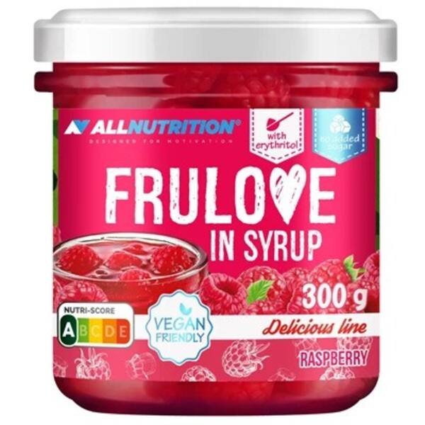 Frulove in Syrup, Raspberry - 300 grams - Allnutrition