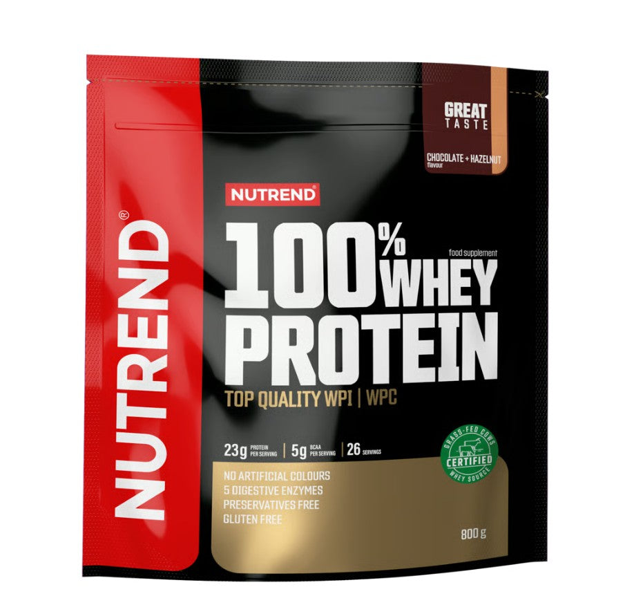 100% Whey Protein, Chocolate & Hazelnut - 800 grams - Nutrend