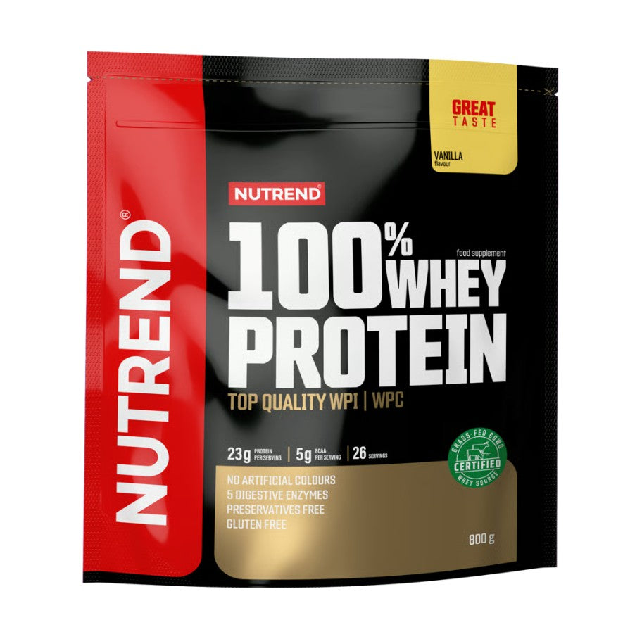 100% Whey Protein, Vanilla - 800 grams - Nutrend