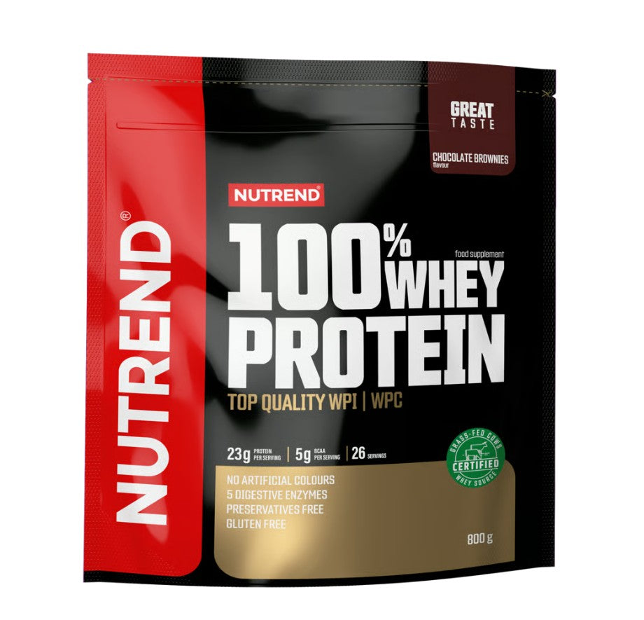 100% Whey Protein, Chocolate Brownies - 800 grams - Nutrend