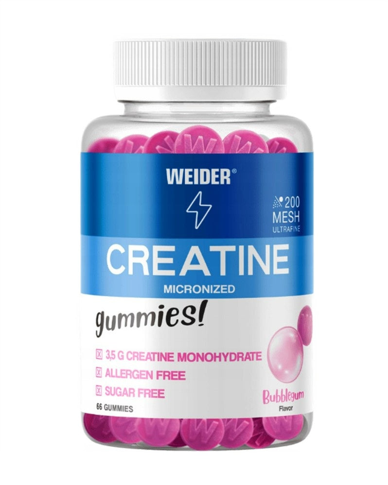 Micronized Creatine Gummies, Bubblegum - 66 gummies - Weider
