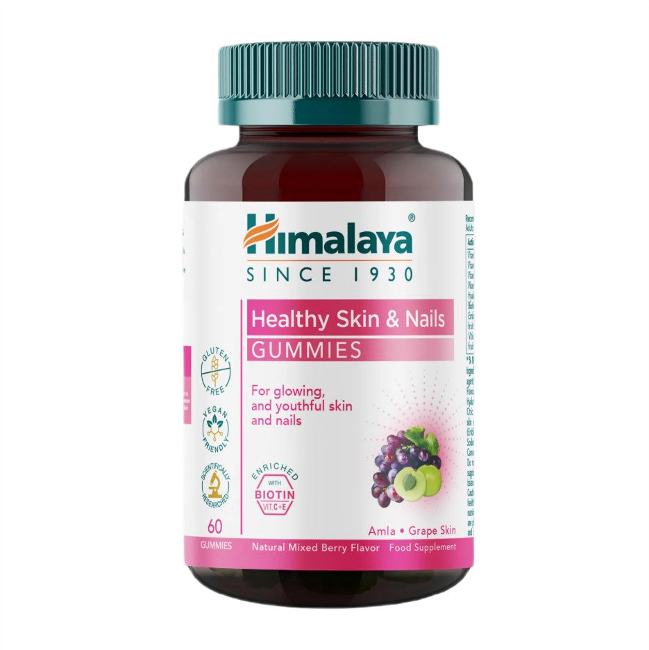 Healthy Skin & Nails Gummies, Natural Mixed Berry - 60 gummies - Himalaya