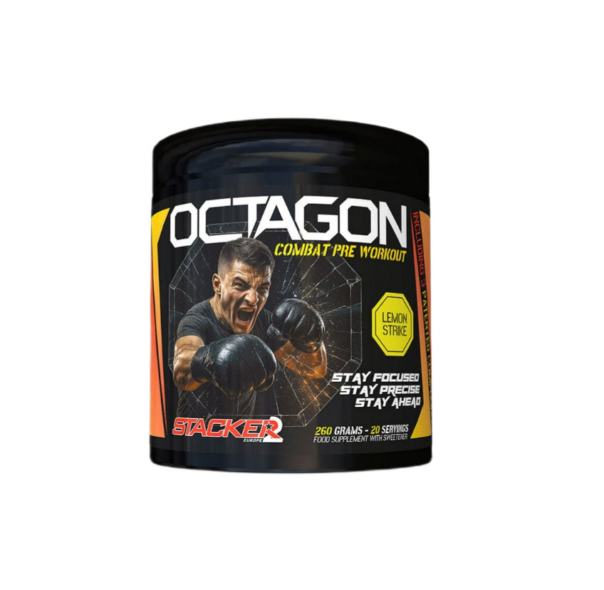 Octagon Pre Workout, Lemon Strike - 260 grams - Stacker2 Europe