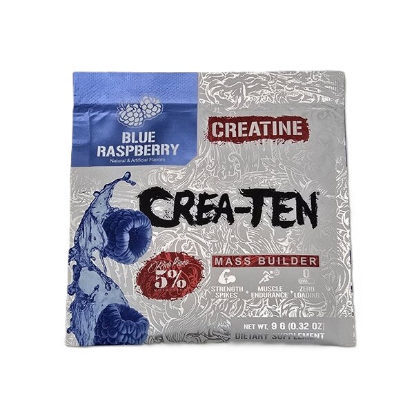 Crea-TEN - Legendary Series, Blue Raspberry - 9 grams (1 serving) - 5% Nutrition