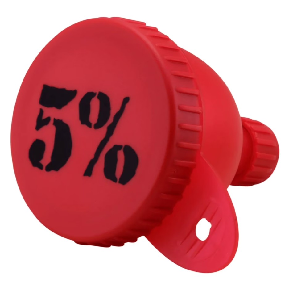 5% Funnel, Red & Black - 5% Nutrition