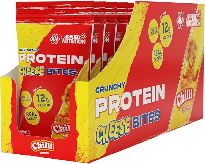 Crunchy Protein Cheese Bites, Chilli - 10 x 20g - Applied Nutrition